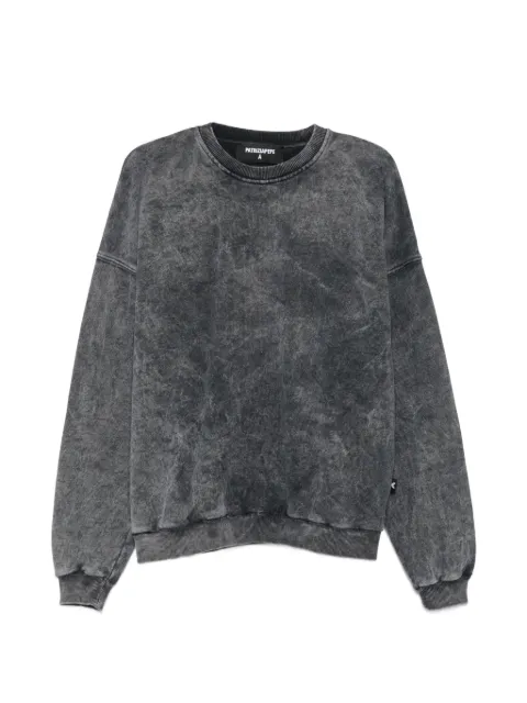 Patrizia Pepe washed-effect appliqué sweater Grey 5M1437A758S773