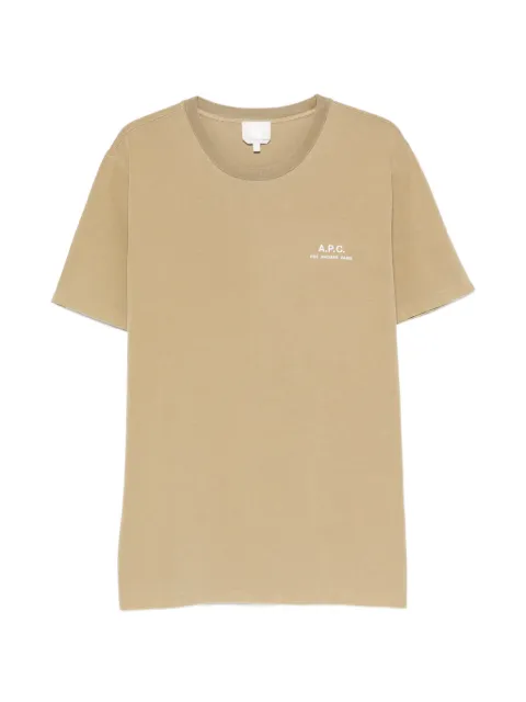 A.P.C. Rue Madame logo-print T-shirt Neutrals COHBSM26478