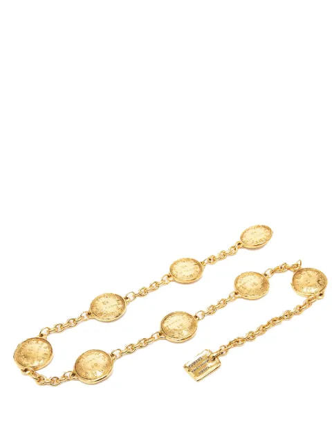 CHANEL Pre-Owned 1950-1990 CC Gold Plated 31 Rue Cambon Medallion Chain belt Gold PI00OMECXGZ017DX