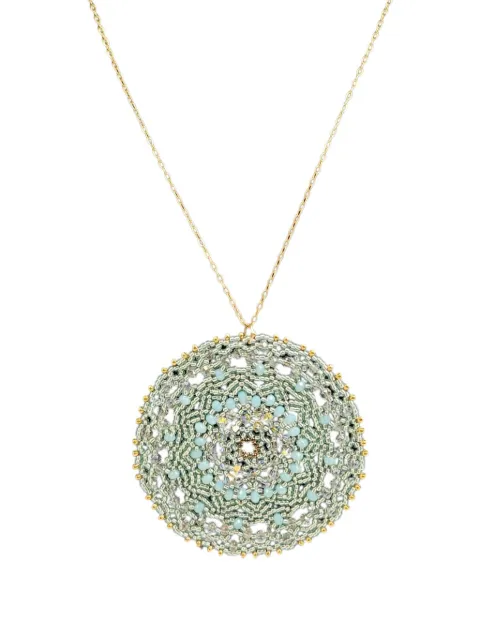 Madison Mandala XL Dreamers bead-embellished necklace Gold MBHD6