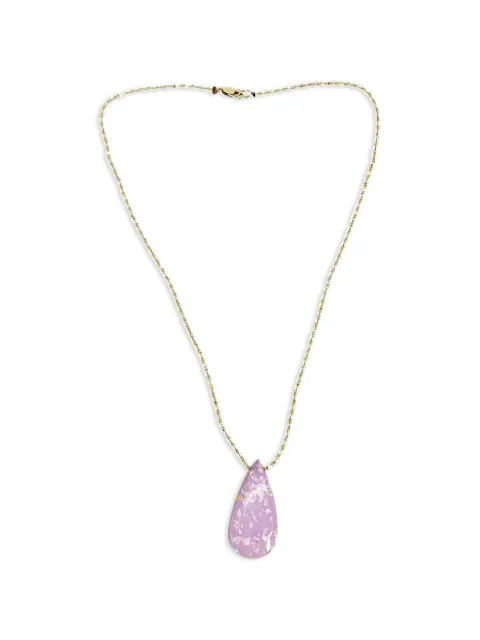 Madison phosphorite teardrop necklace Gold MBHG6