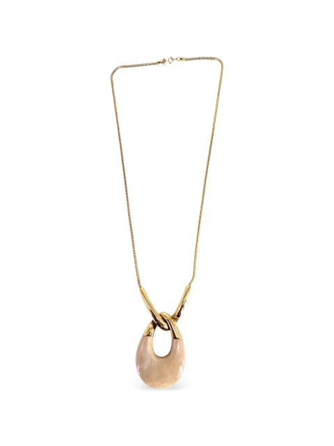 Madison oval-pendant necklace Gold MBH220