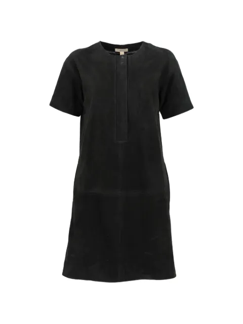 Burberry Pre-Owned suede short-sleeve dress Black MR0603202518