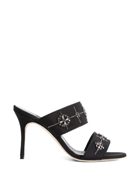 Manolo Blahnik Ralota crystal-embellished sandals Black 4252064