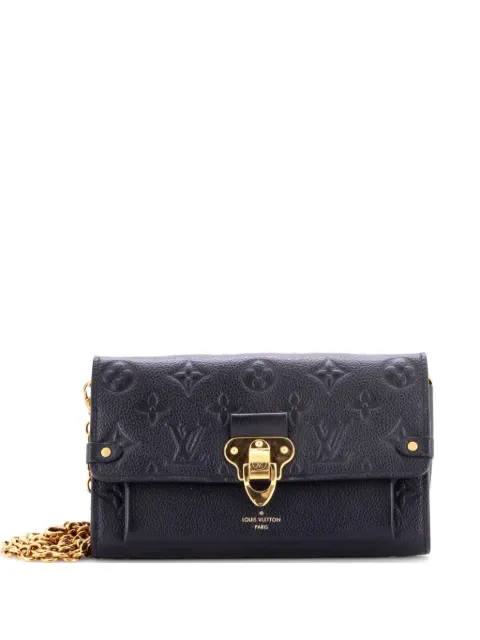 Louis Vuitton Pre-Owned Vavin Chain Wallet Monogram Empreinte Leather clutch bag Black J2UVQV88HO1IACVE