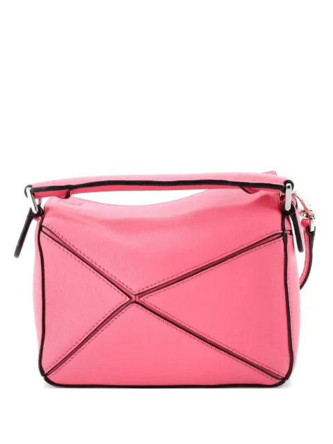 Loewe Pre-Owned Puzzle Bag Leather Mini crossbody bag Pink 9E0X51QNG94AUAU9