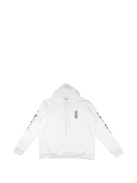 Chrome Hearts foil-print hoodie White CHRM1277