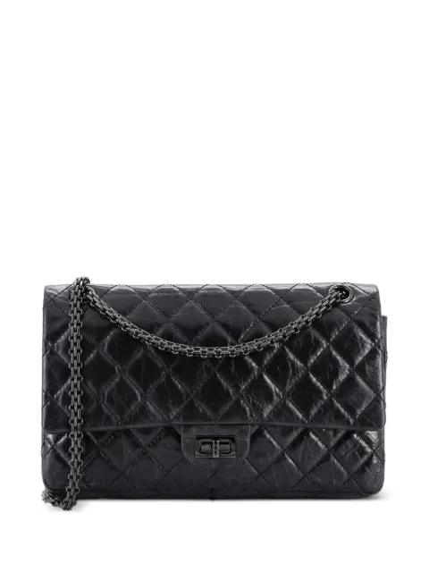 CHANEL Pre-Owned So Black Reissue 2.55 Flap Bag Quilted Aged Calfskin 226 shoulder bag Black T4E6YBT7UH3LZGOM