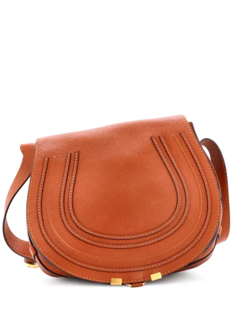 Chloé Pre-Owned Marcie Leather Medium crossbody bag Brown RPOXRWEDSD4OMTW2