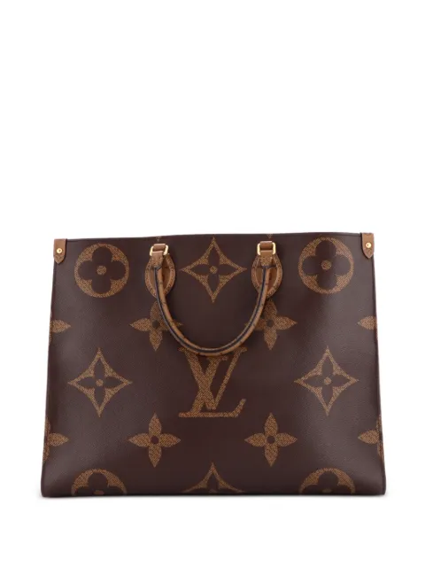 Louis Vuitton Pre-Owned OnTheGo Reverse Monogram Giant GM tote bag Brown PZA9KWCDJRYRVMZL