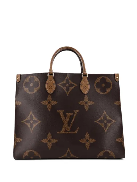 Louis Vuitton Pre-Owned OnTheGo Reverse Monogram Giant GM tote bag Brown GWEAL7J9HSSVG013