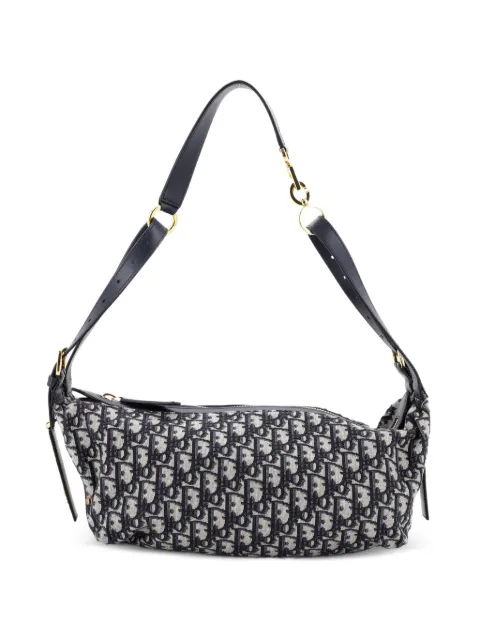 Christian Dior Pre-Owned D-Journey Bag Oblique Canvas Medium shoulder bag Blue 9UOSFCOOU12MFM9Y