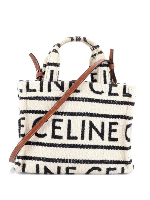Celine Pre-Owned Cabas Thais Logo All Over Textile Small tote bag Neutrals Z2DLU2S4P4QJXY05