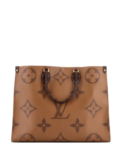 Louis Vuitton Pre-Owned OnTheGo Reverse Monogram Giant GM tote bag Brown WMK7WSQRQ6IRQDFS