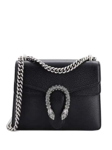 Gucci Pre-Owned Dionysus Bag Leather Mini crossbody bag Black 42C5Y0VFF9X6WQUB