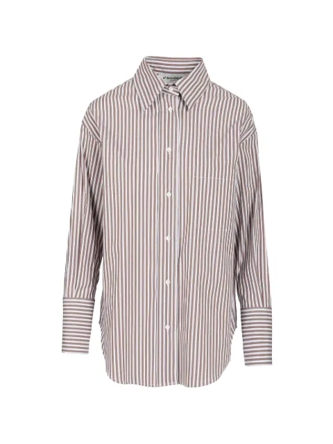 Al Duca D’Aosta 1902 striped oversized shirt Brown 4695