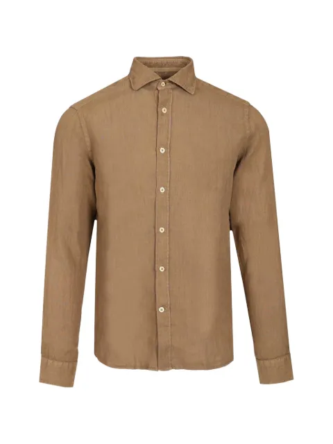 Al Duca D’Aosta 1902 linen shirt Brown J66XNMUQ2