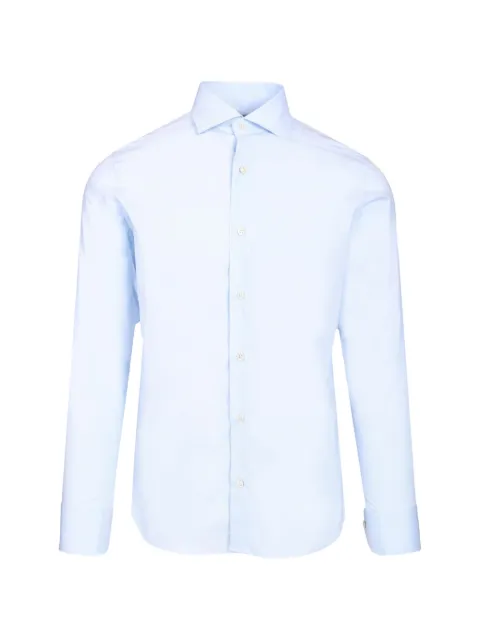 Al Duca D’Aosta 1902 slim-fit cotton shirt Blue UVAXRVUB2