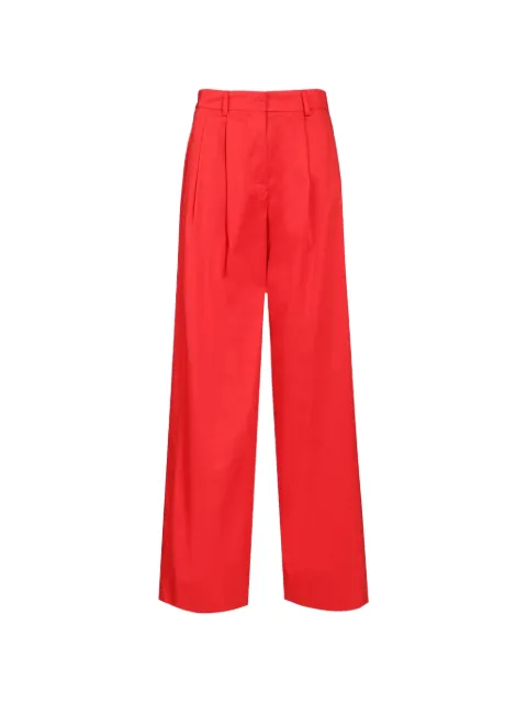 Al Duca D’Aosta 1902 cotton palazzo pants Red 2974B