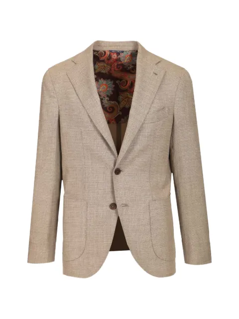 Al Duca D’Aosta 1902 single-breasted blazer Neutrals SALINA