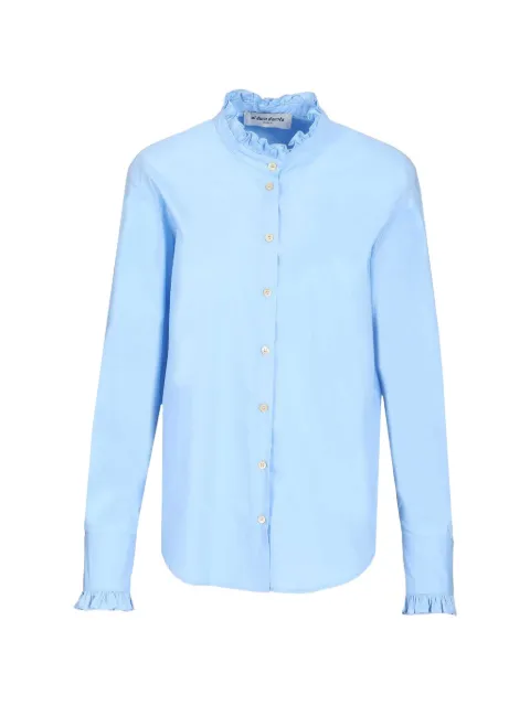 Al Duca D’Aosta 1902 Rouche cotton shirt Blue 48260800524