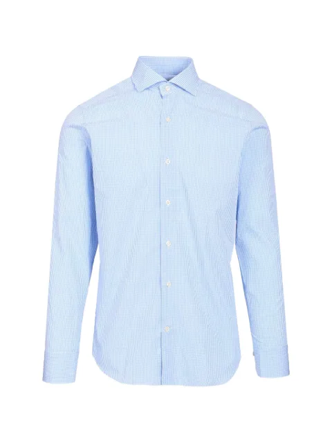 Al Duca D’Aosta 1902 Vichy cotton shirt Blue AD1XRVQB2