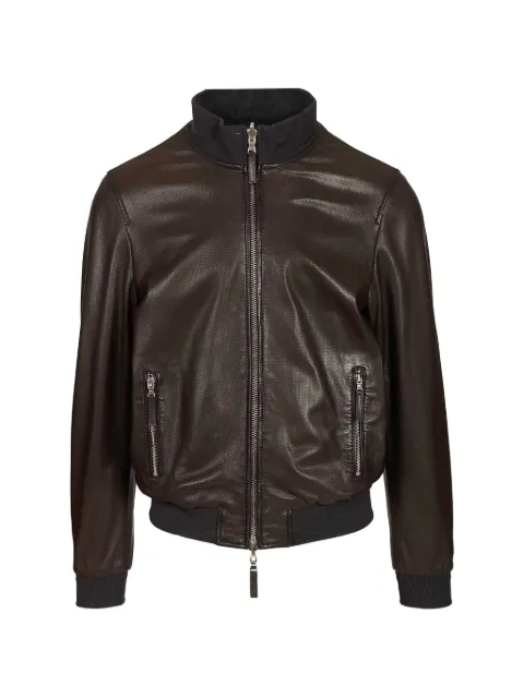 Al Duca D’Aosta 1902 reversible leather jacket Brown DENNISPERFOREV