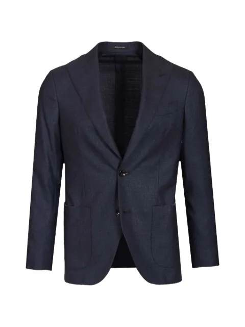 Al Duca D’Aosta 1902 peak-lapel single-breasted blazer Blue F76UJ0563101