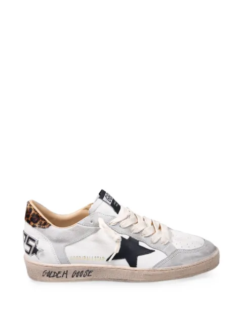 Golden Goose Ball Star leopard-print sneakers White GMF00327F008740