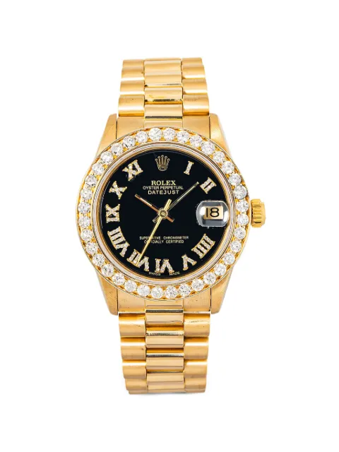Rolex Datejust diamond 31mm watch Black 68278