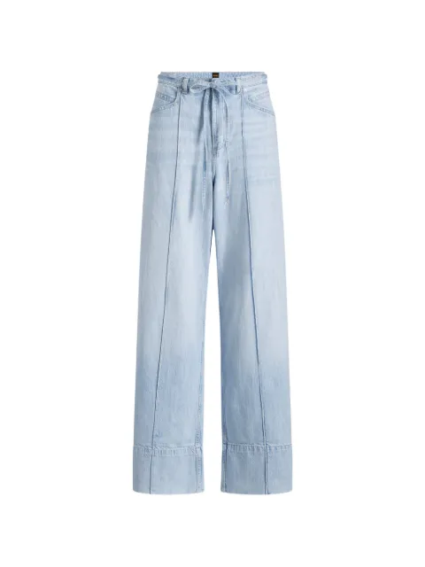 BOSS pintuck drawstring jeans Blue 50558706