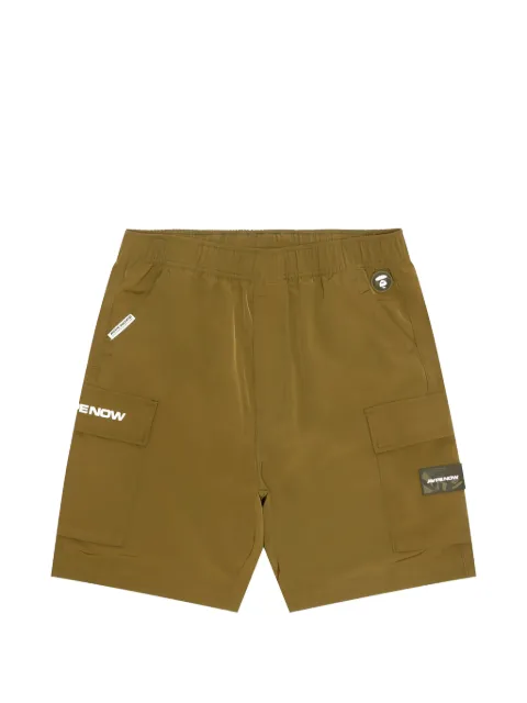 AAPE BY *A BATHING APE® logo-embroidered cargo shorts Brown AAPSPMB672XXO