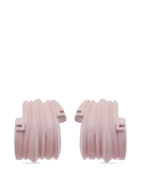 Elisabetta Franchi earrings with micro logo details Pink OR02A63E2