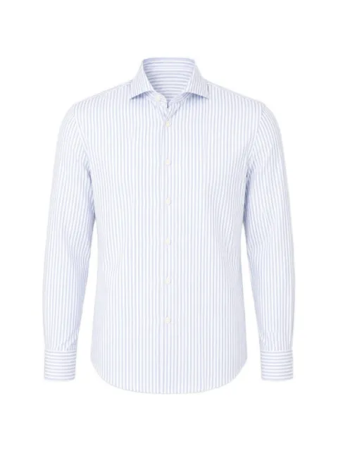 Traiano Milano striped long-sleeve shirt Blue T16010317