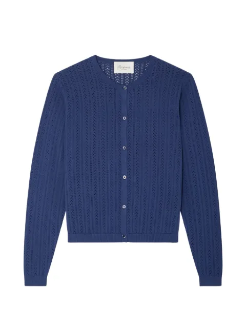 Bonpoint pointelle-knit cardigan Blue S06WCAK00005