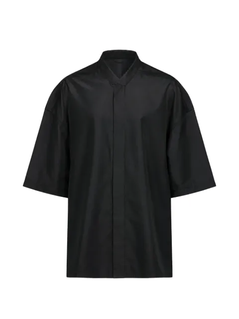 Rick Owens SS Jumbo Faun webbing-strap short-sleeve shirt Black RU01F2726CDU