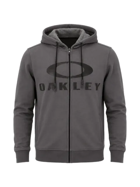 Oakley Bark logo-print hoodie Grey 46164324J