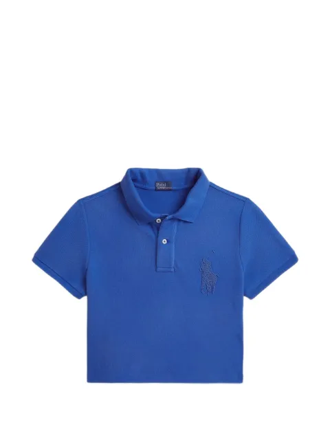 Polo Ralph Lauren cropped piqué polo shirt Blue 211A12742002
