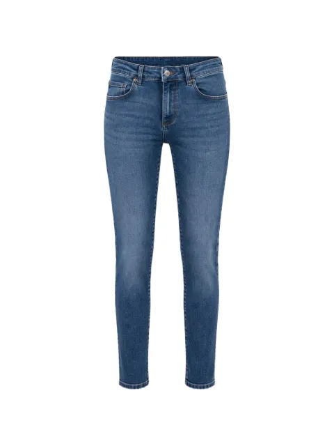 FRACOMINA logo-plaque straight-leg jeans Blue FP26SV8000D46002