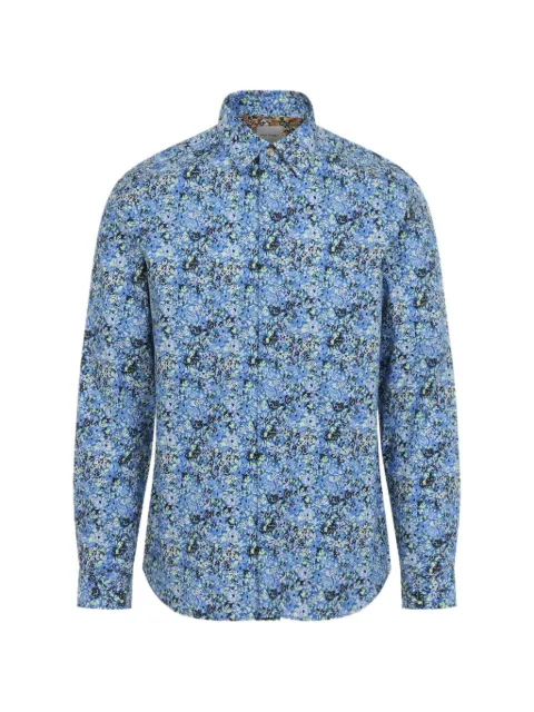 Paul Smith floral-print long-sleeve shirt Blue M1RA113W03103