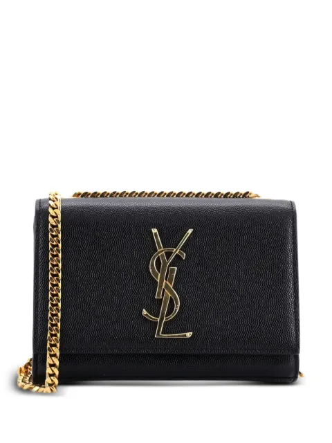 Saint Laurent Pre-Owned Classic Monogram Grainy Leather Small crossbody bag Black 7YWERADBRUUPWLHD