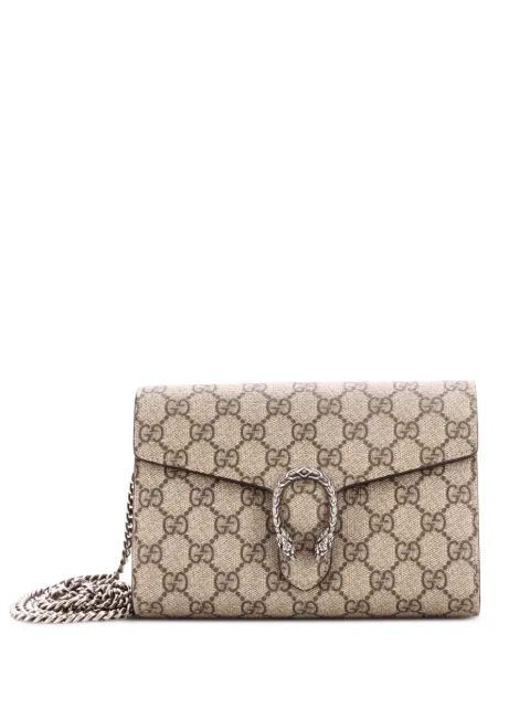 Gucci Pre-Owned Dionysus Chain Wallet GG Coated Canvas Small crossbody bag Brown WU6ZSR0K1KI1TF2C