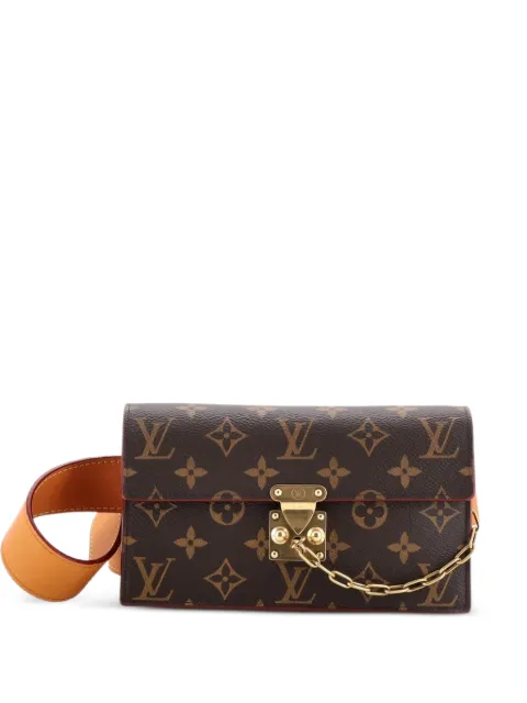 Louis Vuitton Pre-Owned S Lock Pouch Monogram Canvas belt bag Brown 0O39A2AY0JI3MV43