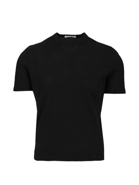 Al Duca D’Aosta 1902 ribbed-trim terry-effect T-shirt Black HE1755G