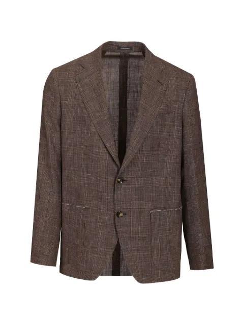 Al Duca D’Aosta 1902 Prince of Wales-check blazer Brown F74QJ0156500