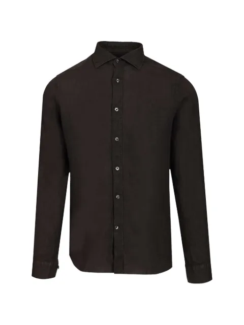 Al Duca D’Aosta 1902 linen shirt Black J66XNMUY1