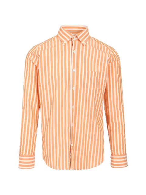 Al Duca D’Aosta 1902 vertical-stripe button-down shirt Orange RZGXR9RM1