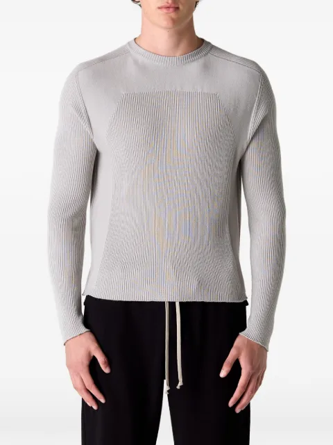 Rick Owens Ribbed Geo sweatshirt Grey RU01F2639RIBM