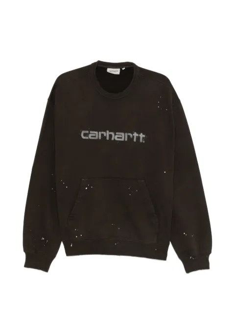Carhartt WIP Painter logo-print cotton sweatshirt Brown I036899