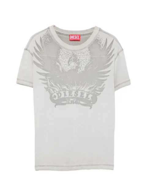 Diesel T-ILA-AA7 graphic-print T-shirt Grey A232340DLBW